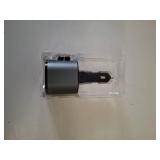 Retractable PD 30W Type-C and for iPhone Charger with Bluetooth 5.3 Car Adapter, FM Transmitter, Hands-Free Calling, MP3 Player, LED Display, and USB Support, Best Car Accessories for Phone