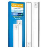 Under Cabinet Lighting, LED Motion Sensor Light Indoor, 2200mAh USB Rechargeable Closet Lights Battery Operated, Stick On Magnetic Wireless Dimmable Under Counter Lights for Kitchen(2 Pack)
