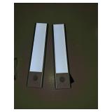 Under Cabinet Lighting, LED Motion Sensor Light Indoor, 2200mAh USB Rechargeable Closet Lights Battery Operated, Stick On Magnetic Wireless Dimmable Under Counter Lights for Kitchen(2 Pack)