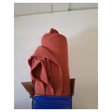 MIULEE Burnt Orange Kitchen Curtains 36 Inch Length 2 Panels, Soft Thick Linen Textured Semi Sheer Light Filtering Short Cafe Tier Curtains for Small Half Window Back Tab Rod Pocket Fall Boho Decor