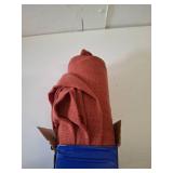 MIULEE Burnt Orange Kitchen Curtains 36 Inch Length 2 Panels, Soft Thick Linen Textured Semi Sheer Light Filtering Short Cafe Tier Curtains for Small Half Window Back Tab Rod Pocket Fall Boho Decor