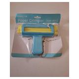 Paper Crimper Tool Wave Shape Making Tool, Pletpet Small Paper Crimper for Crafts DIY Arts Card Stock and Scrapbooking Decoration Making - Blue