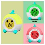 iHoo Ok to Wake Kids Alarm Clock, Toddler Sleep Training Clock with Touch Night Light, Nap Timer Gift for 2-9 Years Girls Boys