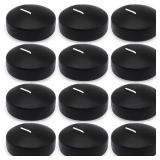Set of 12 3 inch Black Floating Candles Large Unscented Dripless Water Wax Halloween Candles for Vases, Centerpieces at Wedding, Party, Pool, Halloween Holidays - 10 Hour Burning