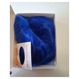 morvally Short Straight Bob Wig Heat Resistant Hair with Blunt Bangs Natural Looking Cosplay Costume Daily Wigs (14\", Blue)