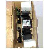 BLFIRE Wood Stove Fan Heat Powered Dual Motor | Non Electric Heat Activated Fan for Wood Burning Stove | Thermoelectric Fireplace Fan w/Stove Thermometer Stove Accessories