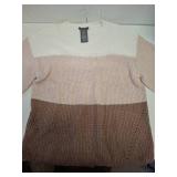 MATTY Colorblock Knit Sweater HALF SLEEVE SIZE M