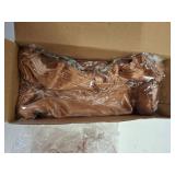 Suttmin 8 Sets Fall Thanksgiving Cloth Napkins and Napkin Ring Holders Reusable 8 Pcs Napkin Ring Holders with 8 Pcs Cloth Napkins for Party Table Decoration(Maple Leaf)