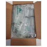 JollyMate 30 Pack 20ml Oral Syringe for Liquids, 20cc Oral Syringes without Needle with Cap Individually Wrapped for Pet Feeding, Scientific Labs, Measuring Liquids, Oil & Glue Dispenser