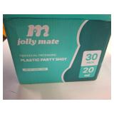 JollyMate 30 Pack 20ml Oral Syringe for Liquids, 20cc Oral Syringes without Needle with Cap Individually Wrapped for Pet Feeding, Scientific Labs, Measuring Liquids, Oil & Glue Dispenser