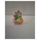 QIFU Elegant Pink Dressing Table Style Enamel Jewelry Trinket Box, Unique Gift for Family