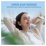 CHENSIVE Bone Conduction Headphones Wireless Headphones Bluetooth 6.0 Open Ear Headphones 10H Playtime Sports Earphones with Mic, IPX6 Waterproof Headset for Running,Cycling, Hiking, Driving
