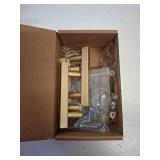 Ravinte 5 Pack Brass 2-1/2 Inch Hole Center Champagne Gold Handles Square Cabinet Hardware Stainless Steel Pulls for Kitchen Cupboard Drawers 4 Inch Overall Length