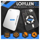 LOIYLLEN Passenger Side Mirror Replacement for Ford Edge 2007 2008 2009 2010, for Lincoln MKX 2007 2008 2009 2010 - Right Side Mirror Glass, Rear View Mirrors Glass with Power Heated & Blind Spot