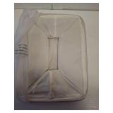 HNZIGE Large Fabric Storage Basket Organizers (3 PCS), Foldable Decorative Shelf Baskets with Leather Handles (Cream, 15\" x 11\" x 9.5\")