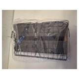 Ofiray-home Magnetic Fridge Shelf with Wood Lid, Fruit Potato Onion Storage Bins, Pantry Organizers, Large Container Spice Rack for Refrigerator, Kitchen Counter, Cabinet (1, Silver)