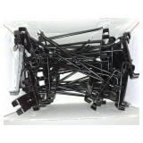HUHOLE Gridwall Hooks 6 Inch, 50PC Display Hooks for Grid Wall, Hook for Grid Wall Panel, Black