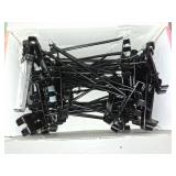 HUHOLE Gridwall Hooks 6 Inch, 50PC Display Hooks for Grid Wall, Hook for Grid Wall Panel, Black