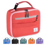 Genteen Lunch Box Lunch Bag for Kids Girls,Insulated Lunch Bag Women,Reusable Lunchbox for School,Work,Outdoor (Red)