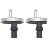 MUU Universal Toilet Seat Bolt kit,Screws,Quick Release,Easy to Install- Toilet Seat Replacement Parts Kit,Toilet Cover Maintenance Accessories,Fixing Accessories (Circle Screws)