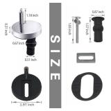 MUU Universal Toilet Seat Bolt kit,Screws,Quick Release,Easy to Install- Toilet Seat Replacement Parts Kit,Toilet Cover Maintenance Accessories,Fixing Accessories (Circle Screws)