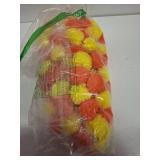 DIYANA IMPEX Marigold Garland for Decoration 5 Pcs of 5 feet Long Strands Artificial Marigold Flowers with Bell, Indian DÃ©cor for Pooja/Diwali Decorations/Christmas (Orange + Yellow)