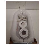 Rackickyer Shower Grab Bar, 2 Pack 12 Inch White Bathroom Grab Bar, 1.25\" Diameter 304 Stainless Steel Anti-Slip Grab Bars for Bathtubs and Showers, Handicap Shower Grab Bar for Seniors Elderly