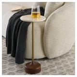 Better Homes & Gardens Aster Drink Table, White Marble