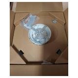 LEDIARY 20" Modern Ceiling Fans with Lights and Remote, Dimmable Low Profile Ceiling Fan, Flush Mount Ceiling Fan, Stepless Color Temperature Change and 6 Speeds - White