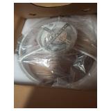 LEDIARY 20" Modern Ceiling Fans with Lights and Remote, Dimmable Low Profile Ceiling Fan, Flush Mount Ceiling Fan, Stepless Color Temperature Change and 6 Speeds - White