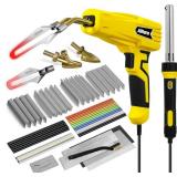 Allturn Plastic Welder,Plastic Welding Kit 3 in 1,Plastic Repair Welder Kit,1000pcs Plastic Welding Staples,Plastic Welding Rods Kit,Repair for Most Thermoset Plastics,Yellow