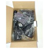 Holeva Christmas Spotlight Outdoor, 2700K Warm White LED Landscape Spot Lights with RGB 3 Lenses, IP67 Waterproof, 120V Plug-in, Holiday & Everyday Decor for Yard Garden Lawn Tree (4 Pack, Black)