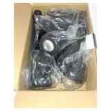 Holeva Christmas Spotlight Outdoor, 2700K Warm White LED Landscape Spot Lights with RGB 3 Lenses, IP67 Waterproof, 120V Plug-in, Holiday & Everyday Decor for Yard Garden Lawn Tree (4 Pack, Black)