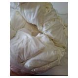 Trlyc 30 Pcs Spandex Chair Covers for Dining Chairs Stretch Polyester Dining Chairs Slipcovers for Wedding Party Decor Banquet Flat-Front Chair Cover (Ivory)