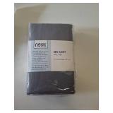 Nestl Grey Full Bed Skirt - Full Size Bed Skirt 14 Inch Drop - Brushed Microfiber Bed Skirts - Hotel Quality Pleated Bed Skirt - Shrinkage & Fade Resistant