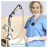 LONYEON CPAP Hose Holder - CPAP Hose Hanger for Bed Avoid Tangling and Prevent Blockage,Keeps The Air Hose Up and Away from Your Face and Arms to Make You Sleep Better,Black