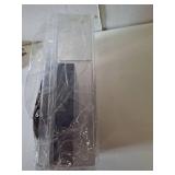 JUXYES Plastic Carry Storage Box with Removable Dividers, Clear Art Craft Supply Storage Bin Sewing Box with Handle Lid, 2 Layers Stationery Storage Case for School/Office Supplies