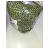 RESARE Christmas Waffle Bath Mat for Bathroom, Super Absorbent Bathroom Rugs Non Slip Machine Washable, Ultra Soft Quick Dry Boho Bath Rugs with Tassels for Floor, Bordered Design, 17"x24" Green