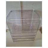 GearFusion 3 Tier Clear Cosmetic Organizer, Makeup Display Case with Lid & Drawers, Countertop Dresser Vanity Storage Box, Beauty Holder for Skincare Lipstick Brush