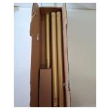 Emlaoe Gold Shower Curtain Rod 34-82 Inches(2.8-6.8ft) Never Rust Adjustable Shower Rod Spring Tension Non Slip No Drilling Shower Rods for Bathroom Garland Window