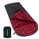 HiZYNICE Sleeping Bags for Adults Cold Weather Zero Degree Extra Large Sleeping Bag Adult Big and Tall Winter Camping XXL,Black Right Zip,90\" x 39\"