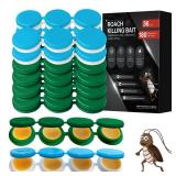 36 Pack Cockroach Gel Bait, Highly Effective Roach Killer Indoor Infestation Solution, Fast Acting Cockroach Killer Indoor Home Kitchen Use, Easy to Apply & No Mess Roach Bait Gel, Long-Lasting