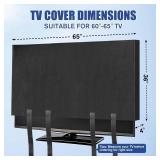 Wibeelee TV Cover Moving Dust Anti-Scratch TV Screen Cover Fits 60\"-65\" TV with Bottom Strap for Protection TV Moving Home Renovation Pet Scratch or Other Furniture(65â)