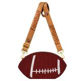 Football Crossbody Bag for Women Beaded Game Day Purse for Football Mom Fans Gifts Outfits Accessories Party Favors (Style E)
