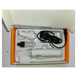 oneisall Dog Paw Trimmer, Cordless Paw Hair Trimmer for Dogs with Double Blades, Quiet 2 Speed Small Dog Grooming Clippers for Paws, Eyes, Ears, Face, Rump (White)