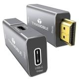 THANDBLE HDMI to USB C Adapter 4K60Hz, Unidirectional HDMI Male to USB C Female for Portable Monitor, AR Glasses XREAL One/Air 2 Pro/VITURE Pro/Rokid, PS4/5, Xbox, Switch, ROG Ally, Steam Deck-1Pack