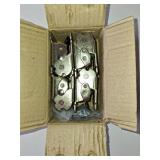 MANCHAP 4 PCS Folding Leg Hinge Bracket, 0-90-180 Degree Foldable Support Bracket Self-Locking Hinge with Screws, Lock Extension Support for Table Leg, Bed Leg, Workbench, Silver