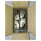 MANCHAP 4 PCS Folding Leg Hinge Bracket, 0-90-180 Degree Foldable Support Bracket Self-Locking Hinge with Screws, Lock Extension Support for Table Leg, Bed Leg, Workbench, Silver