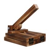DOITOOL Wood Tortilla Press Dumpling Skin Maker Presser, Wood Dough Presser Traditional Tortilla Maker, 6.5 x 5.1 inch