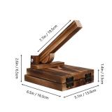 DOITOOL Wood Tortilla Press Dumpling Skin Maker Presser, Wood Dough Presser Traditional Tortilla Maker, 6.5 x 5.1 inch